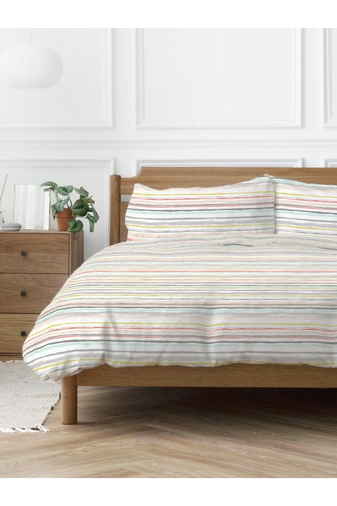 Copenhagen Home Painterly Stripe Duvet Cover and Pillowcase Set