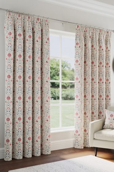 Cotswold Floral Blackout Thermal Curtains with Tape Top Header