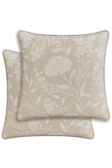 Cuba Floral Print Pair of Cushion Covers - 43x43cm - Cases Only