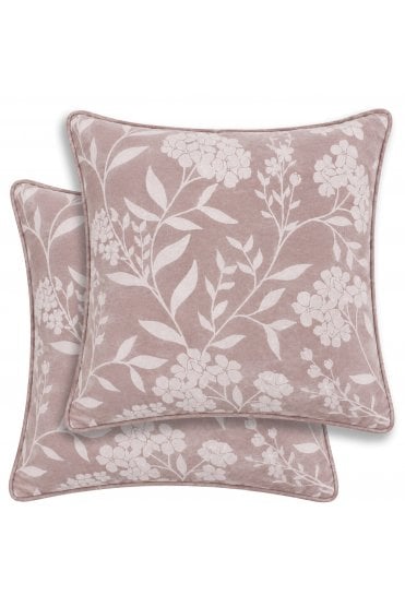 Cuba Floral Print Pair of Cushion Covers - 43x43cm - Cases Only