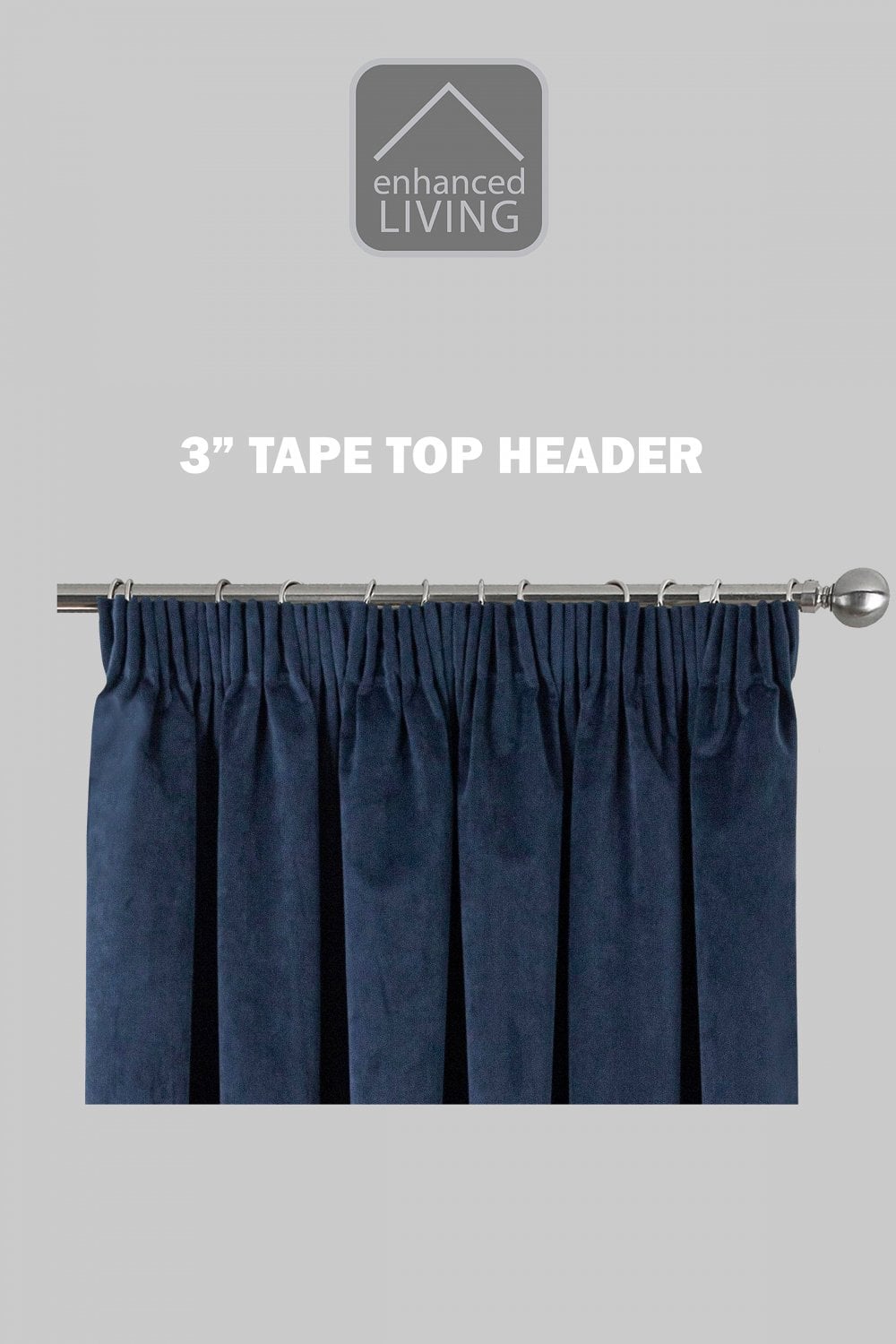 1 Royal Blue Single Panel Solid Foam Lined Blackout Window Curtain Panel Treatment Drape Rod Pocket Size 63 Long R64