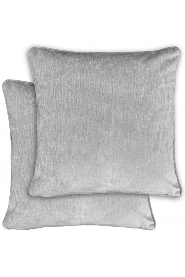 Knightsbridge Textured Chenille Pair of Cushion Covers - 43x43cm - Cases Only