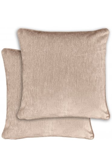 Knightsbridge Textured Chenille Pair of Cushion Covers - 43x43cm - Cases Only