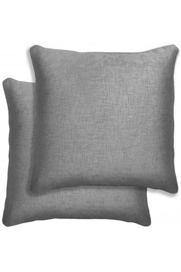 Pair of Vogue Textured Cushion Covers - 43x43cm - Cases Only