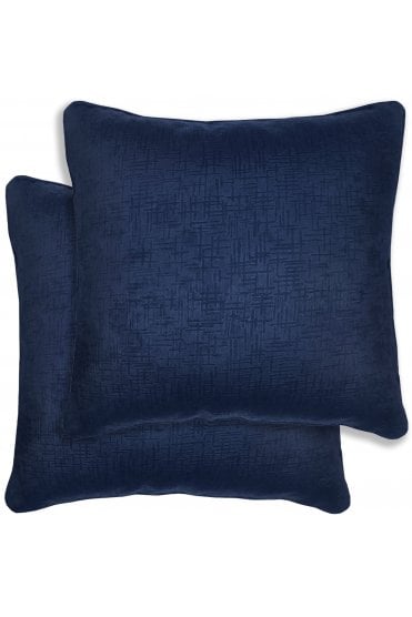 Pair of Vogue Textured Cushion Covers - 43x43cm - Cases Only