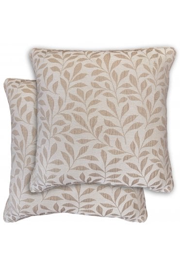 Sherwood Jacquard Leaf Pair of Cushion Covers - 43x43cm - Cases Only