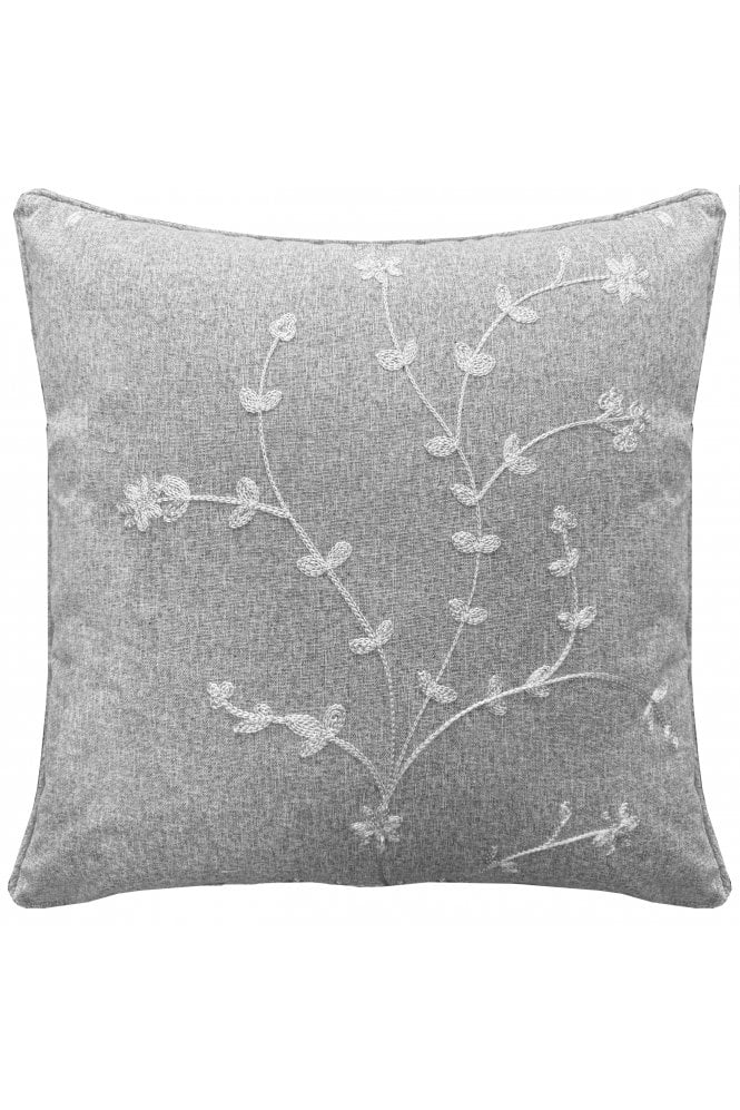 Enhanced Living Tivoli Floral Embroidered Pair of Cushion Covers - 43x43cm - Cases Only