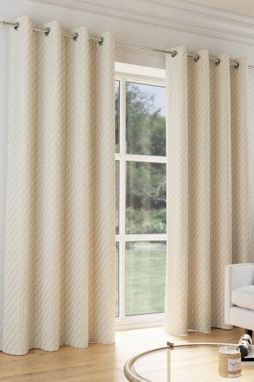 Tokyo Soft Velvet Room Darkening Eyelet Curtains (Pair)