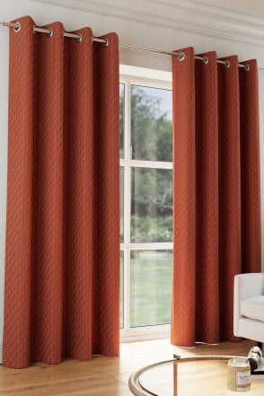 Tokyo Soft Velvet Room Darkening Eyelet Curtains (Pair)