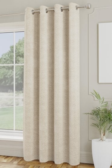 Royale Boucle Room Darkening Single Door Curtain