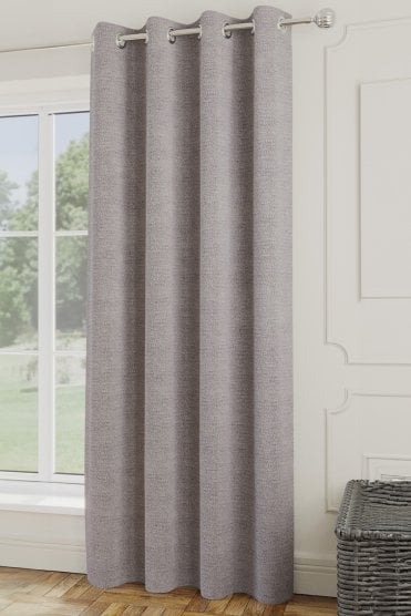Royale Boucle Room Darkening Single Door Curtain