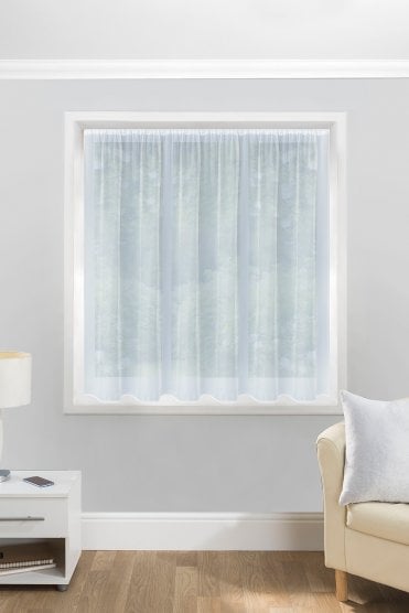Albany Plain White Pre-Cut Net Panel