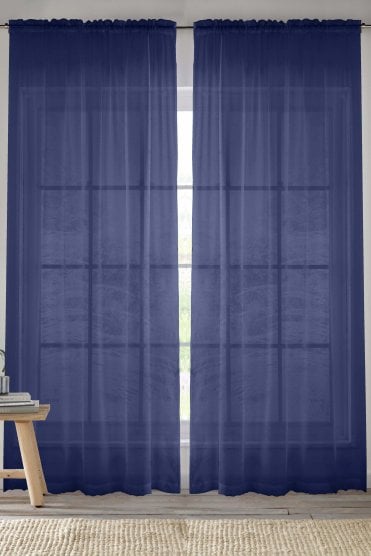 Crystal Sheer Plain Voile Panels (Pair)