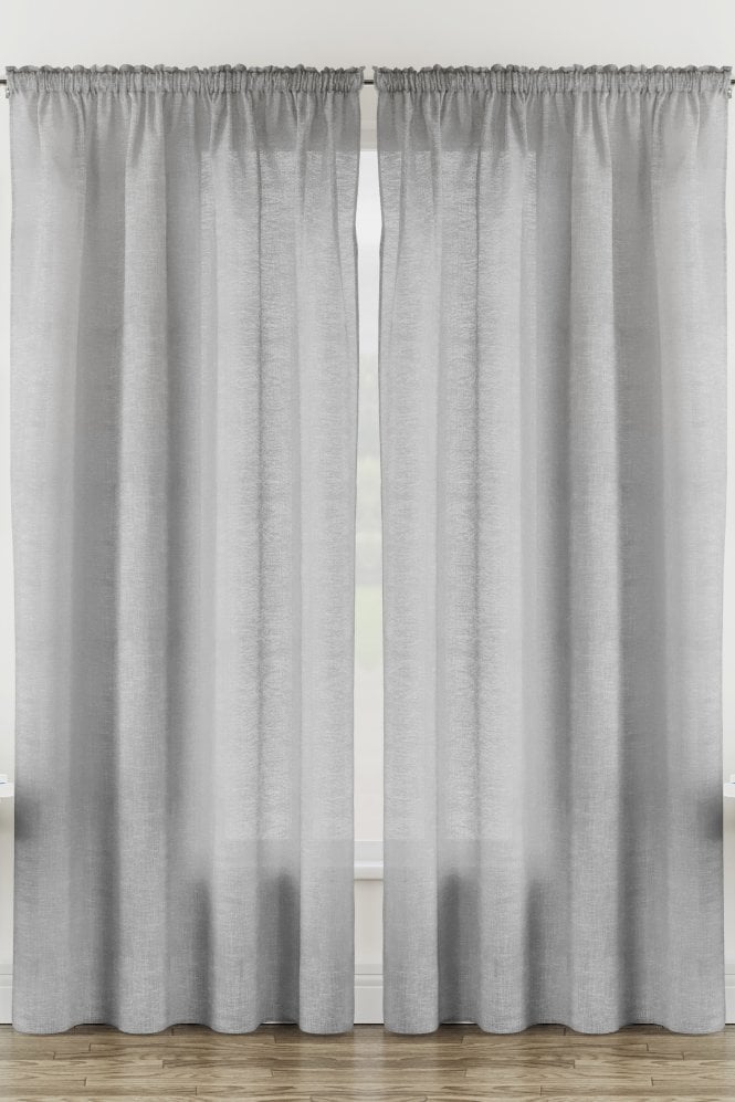 Tyrone Textiles Rhodes Linen-Look Voile Panels (Pair)
