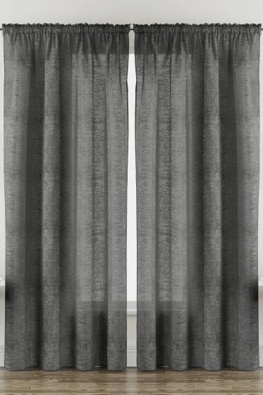 Rhodes Linen-Look Voile Panels (Pair)